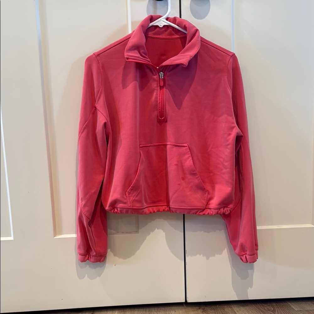 Lulu lemon brushed softstreme half zip